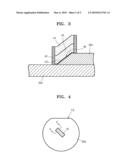 Semiconductor device including gate stack formed on inclined surface and method of fabricating the same diagram and image