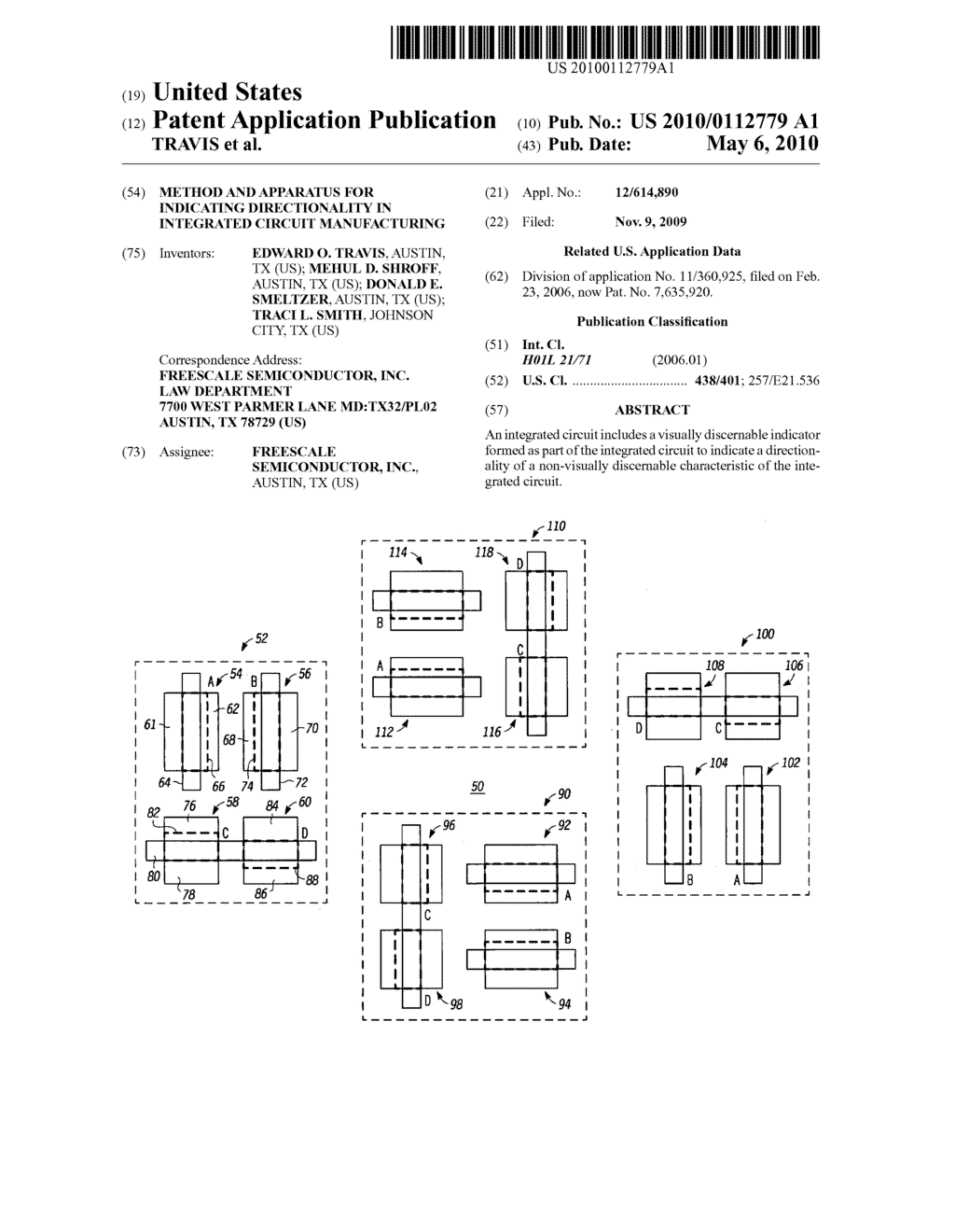 METHOD AND APPARATUS FOR INDICATING DIRECTIONALITY IN INTEGRATED CIRCUIT MANUFACTURING - diagram, schematic, and image 01
