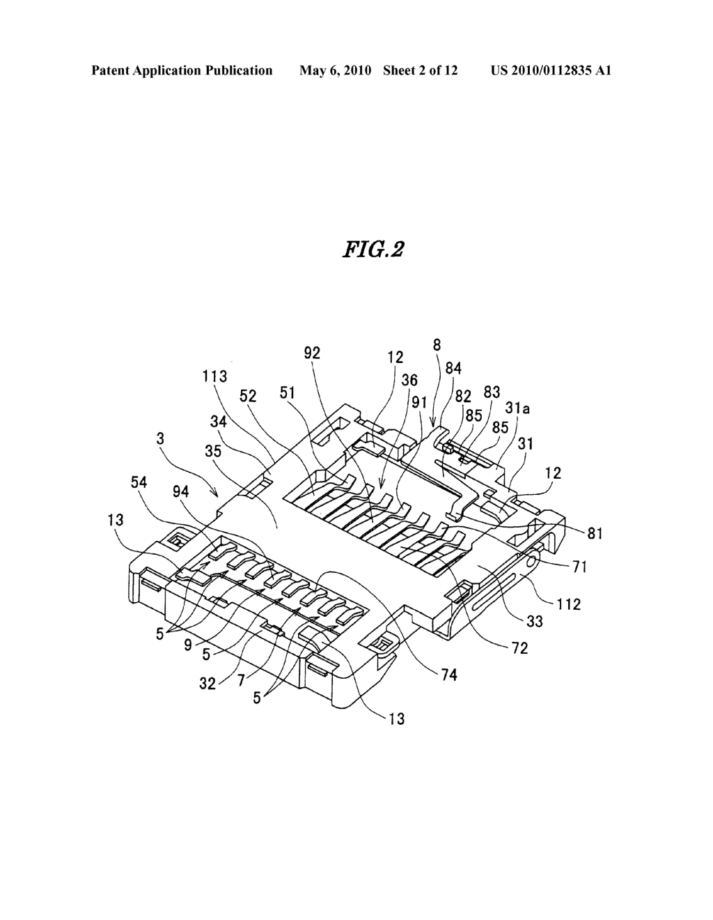 CONNECTOR FOR A CARD - diagram, schematic, and image 03