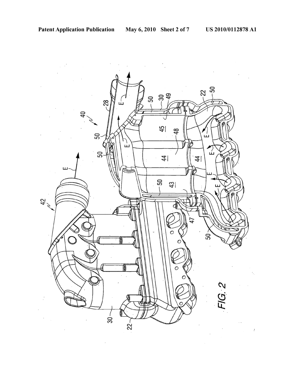 Catalyst device for a marine engine which is generally tubular with a rim portion - diagram, schematic, and image 03