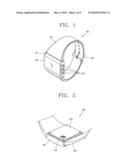 WRIST WATCH TYPE MOBILE TERMINAL diagram and image