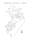 PROPSHAFT ASSEMBLY WITH UNIVERSAL JOINT HAVING NON-CONDUCTIVE SLEEVE BETWEEN YOKE AND BEARING CUP diagram and image