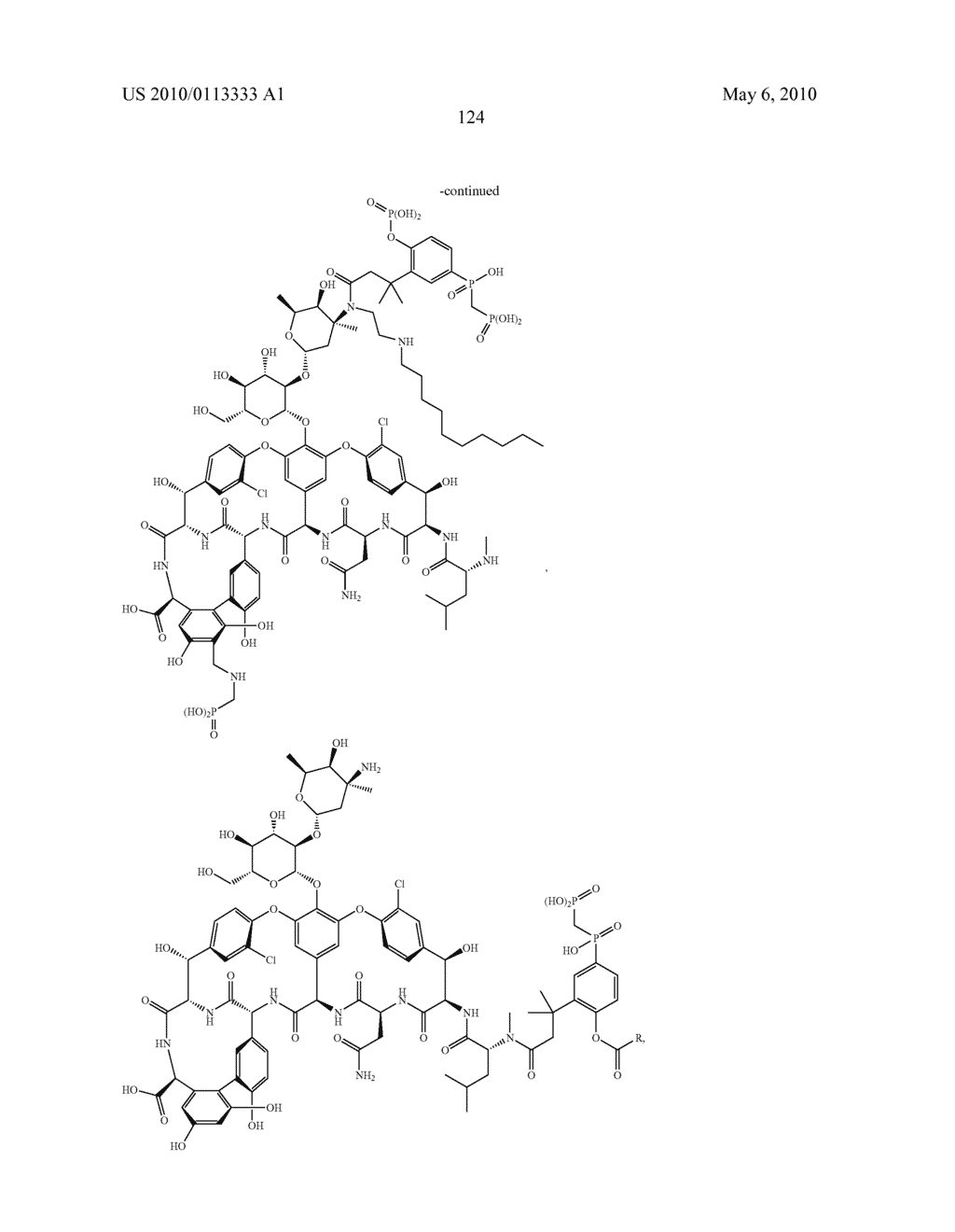 PHOSPHONATED GLYCOPEPTIDE AND LIPOGLYCOPEPTIDE ANTIBIOTICS AND USES THEREOF FOR THE PREVENTION AND TREATMENT OF BONE AND JOINT INFECTIONS - diagram, schematic, and image 125