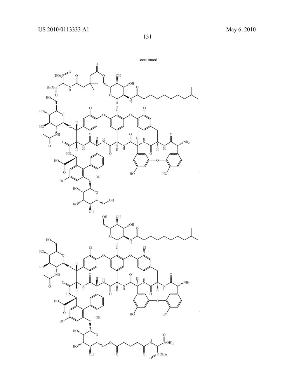 PHOSPHONATED GLYCOPEPTIDE AND LIPOGLYCOPEPTIDE ANTIBIOTICS AND USES THEREOF FOR THE PREVENTION AND TREATMENT OF BONE AND JOINT INFECTIONS - diagram, schematic, and image 162