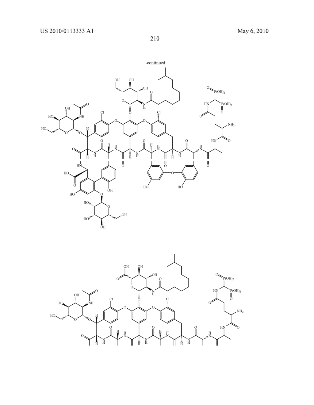 PHOSPHONATED GLYCOPEPTIDE AND LIPOGLYCOPEPTIDE ANTIBIOTICS AND USES THEREOF FOR THE PREVENTION AND TREATMENT OF BONE AND JOINT INFECTIONS - diagram, schematic, and image 220