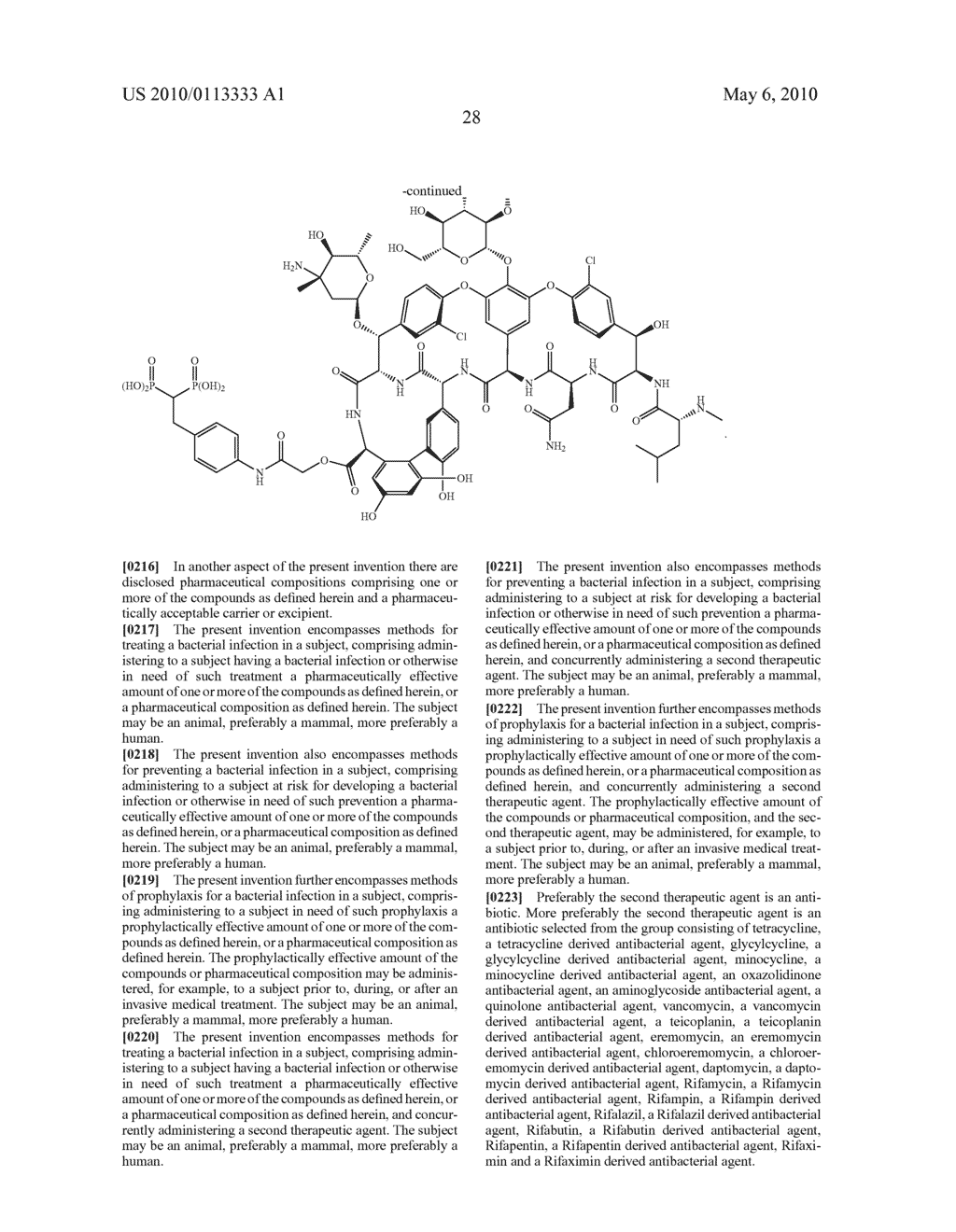 PHOSPHONATED GLYCOPEPTIDE AND LIPOGLYCOPEPTIDE ANTIBIOTICS AND USES THEREOF FOR THE PREVENTION AND TREATMENT OF BONE AND JOINT INFECTIONS - diagram, schematic, and image 29