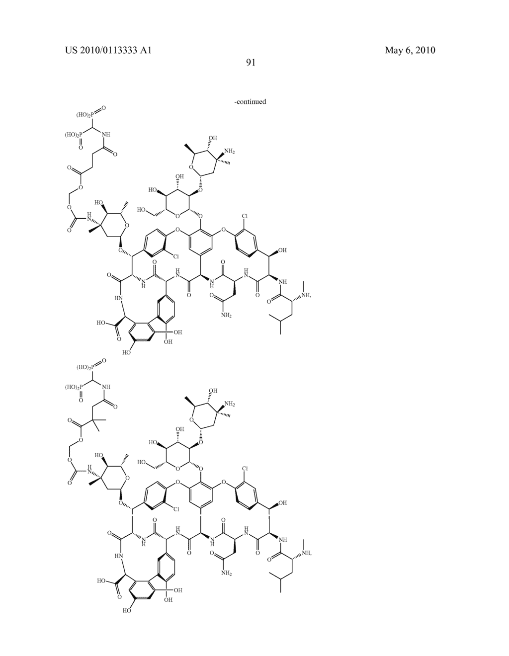 PHOSPHONATED GLYCOPEPTIDE AND LIPOGLYCOPEPTIDE ANTIBIOTICS AND USES THEREOF FOR THE PREVENTION AND TREATMENT OF BONE AND JOINT INFECTIONS - diagram, schematic, and image 92