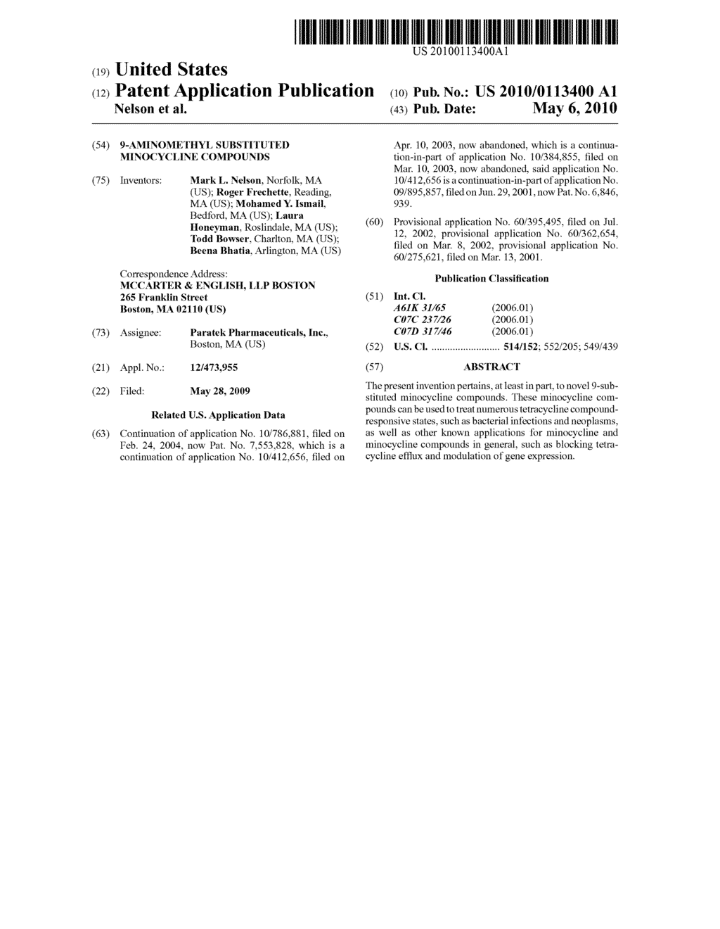 9-Aminomethyl Substituted Minocycline Compounds - diagram, schematic, and image 01