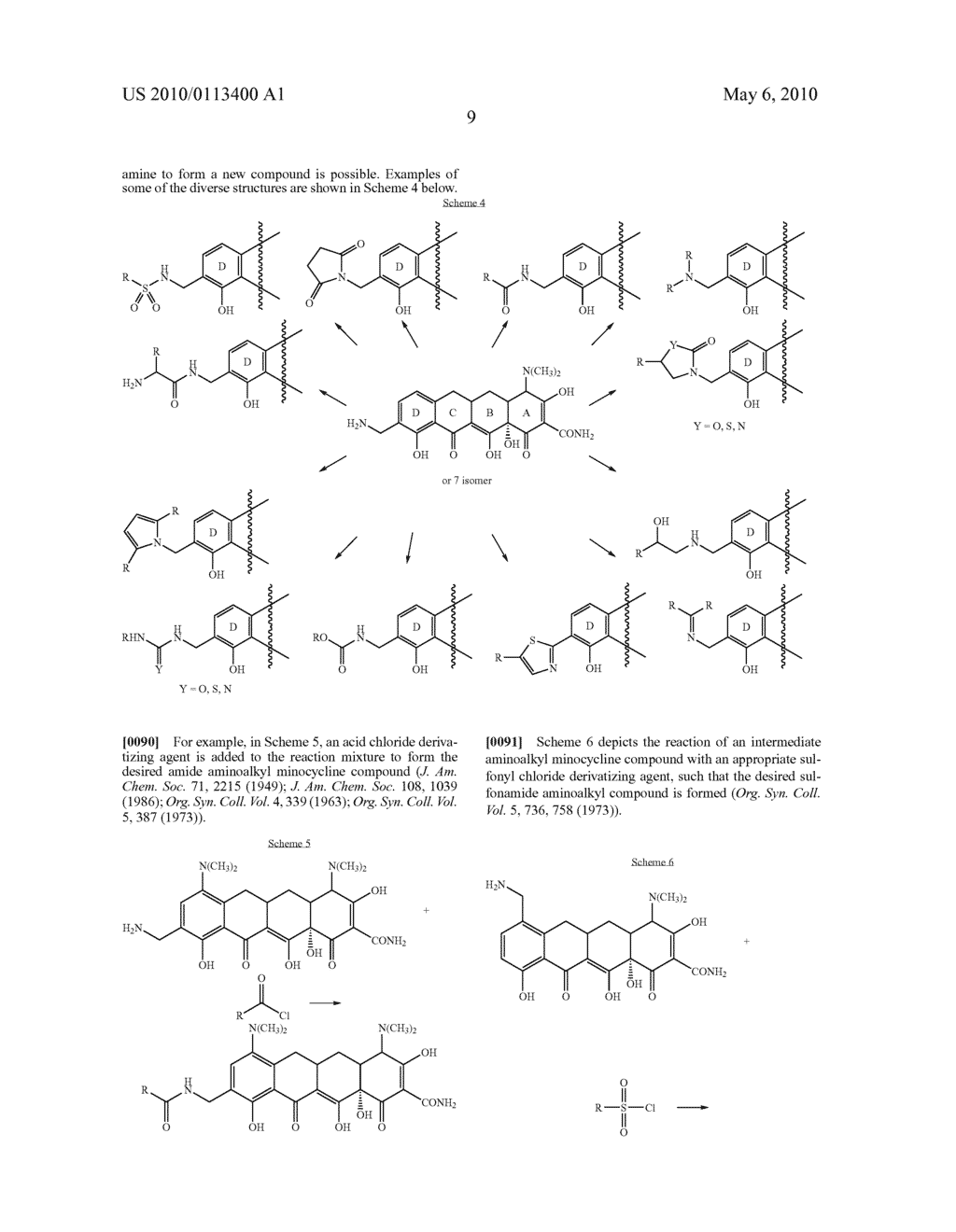 9-Aminomethyl Substituted Minocycline Compounds - diagram, schematic, and image 10