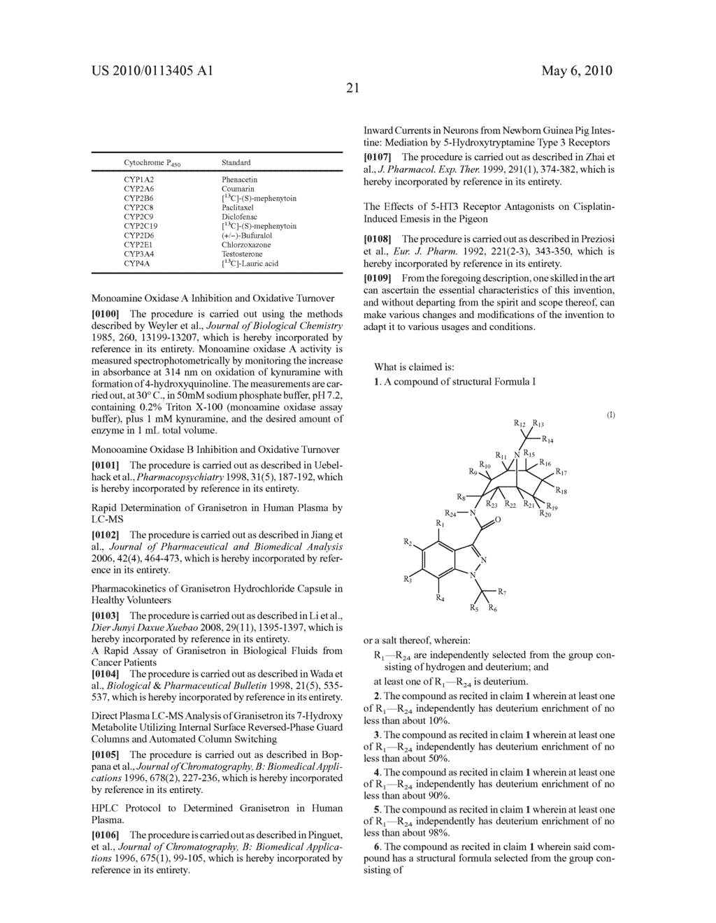 METHYLINDAZOLE MODULATORS OF 5-HT3 RECEPTORS - diagram, schematic, and image 22