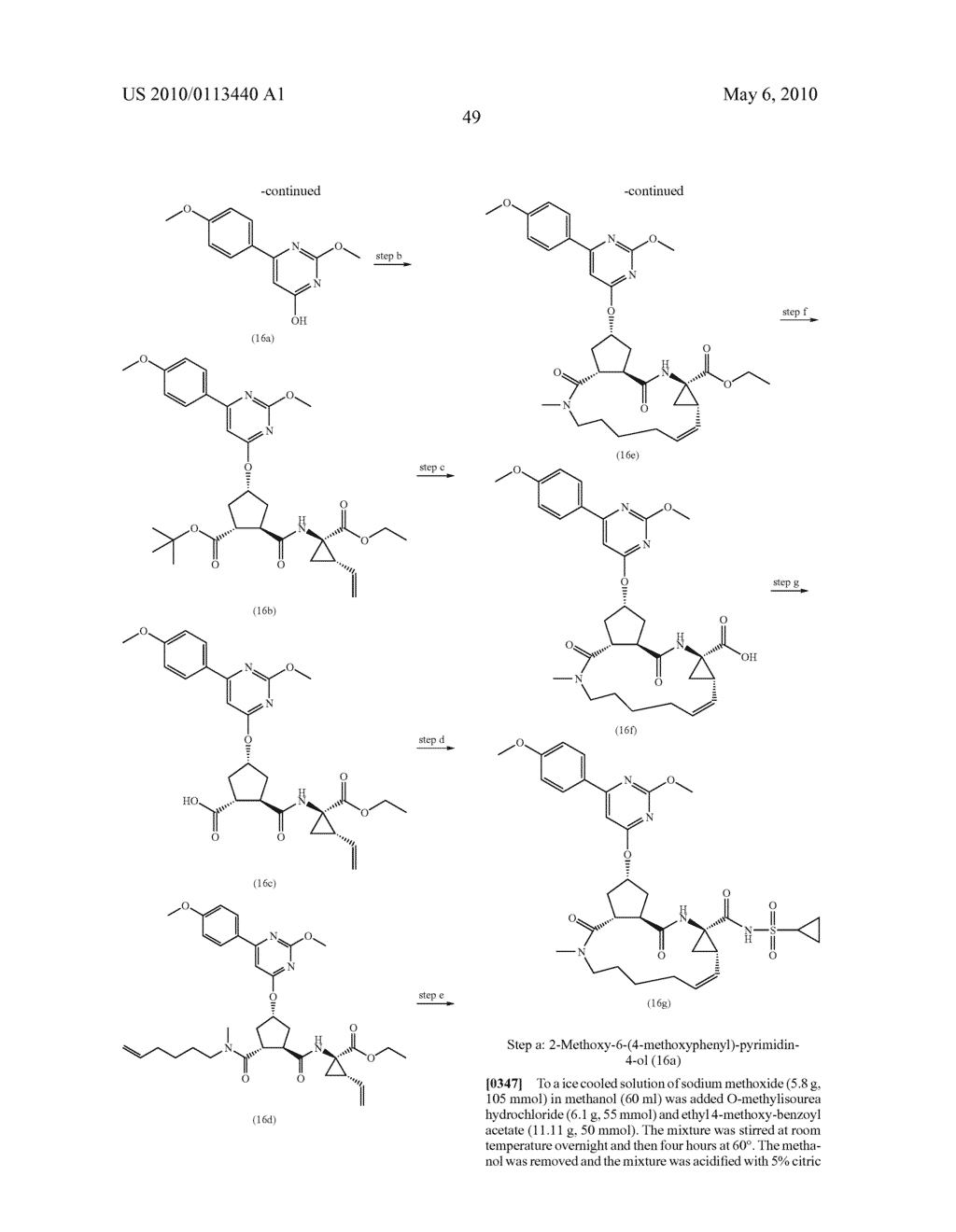 PYRIMIDINE SUBSTITUTED MACROCYCLIC HCV INHIBITORS - diagram, schematic, and image 50
