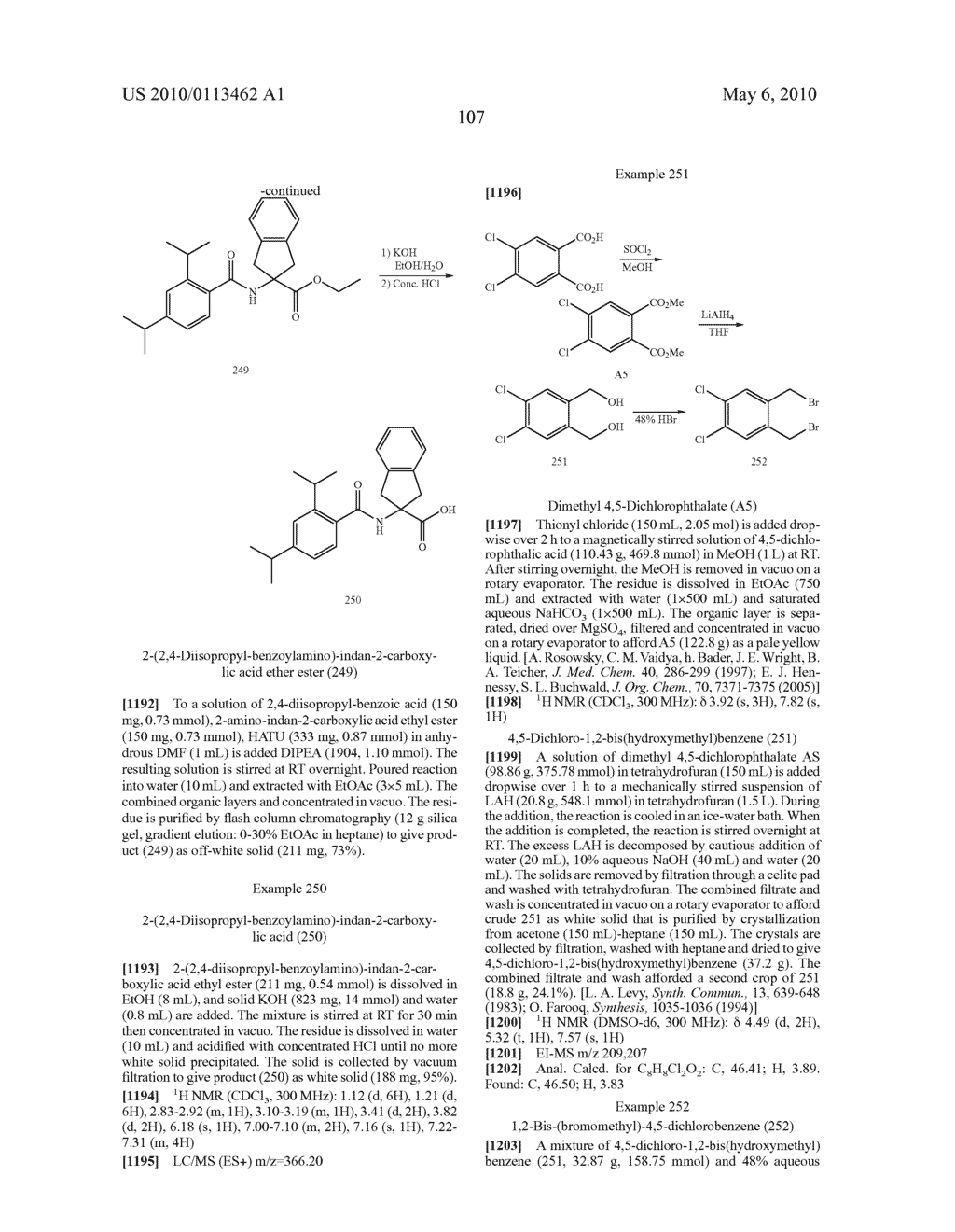 SUBSTITUTED BENZOYLAMINO-INDAN-2-CARBOXYLIC ACIDS AND RELATED COMPOUNDS - diagram, schematic, and image 108