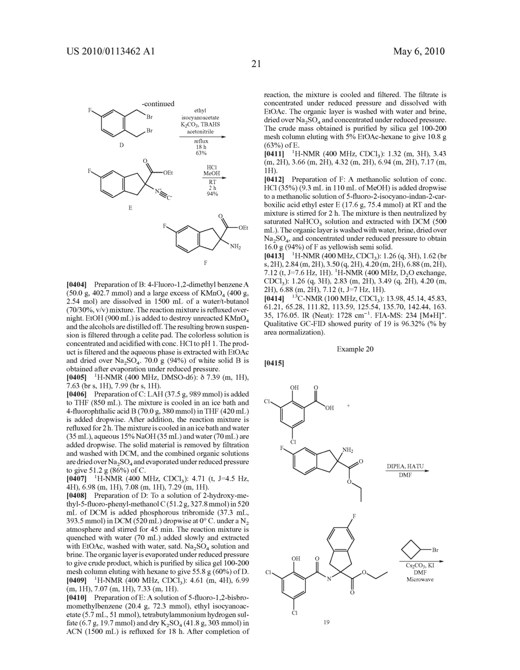 SUBSTITUTED BENZOYLAMINO-INDAN-2-CARBOXYLIC ACIDS AND RELATED COMPOUNDS - diagram, schematic, and image 22