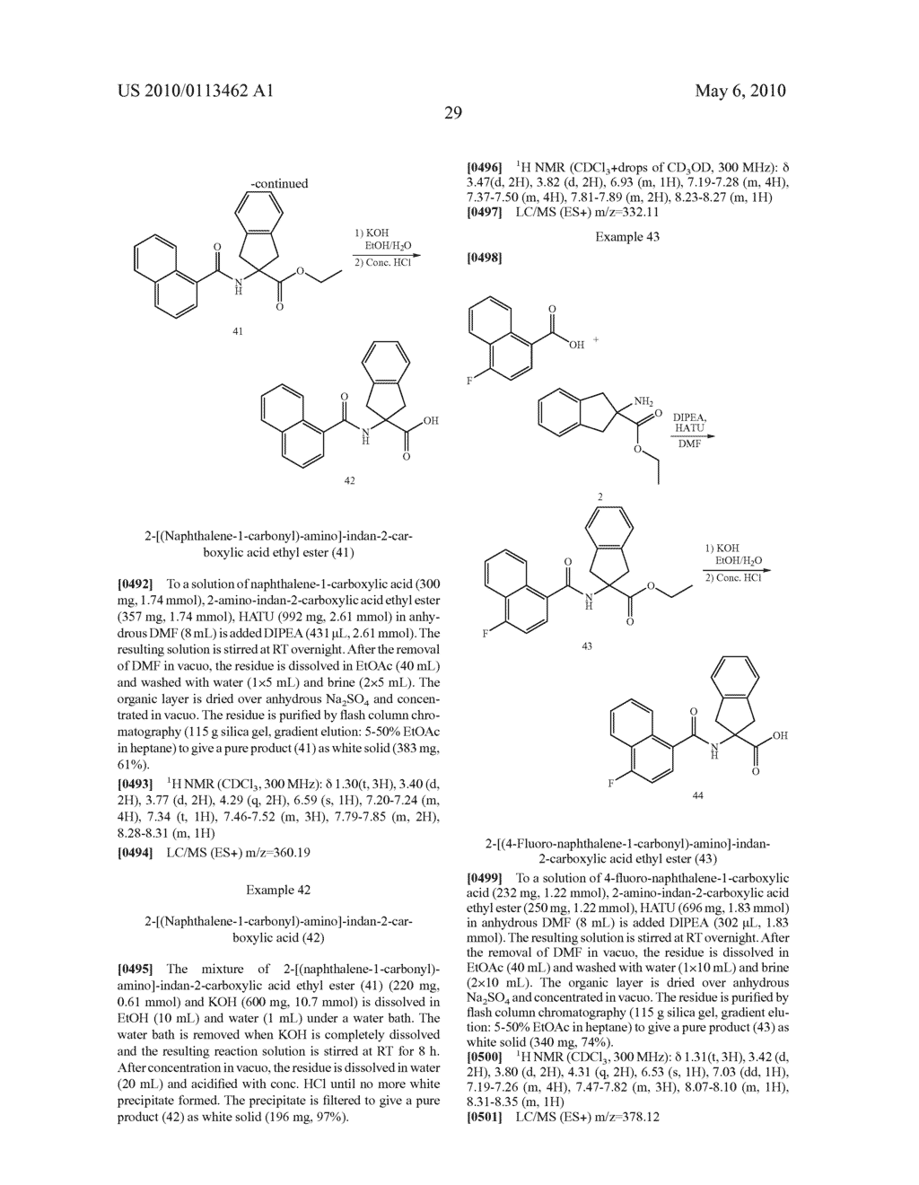 SUBSTITUTED BENZOYLAMINO-INDAN-2-CARBOXYLIC ACIDS AND RELATED COMPOUNDS - diagram, schematic, and image 30