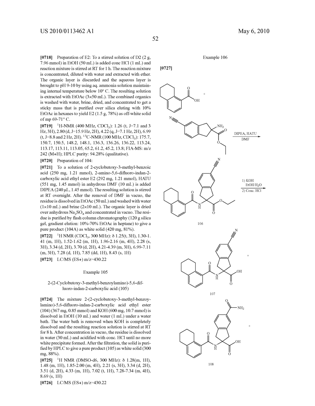 SUBSTITUTED BENZOYLAMINO-INDAN-2-CARBOXYLIC ACIDS AND RELATED COMPOUNDS - diagram, schematic, and image 53