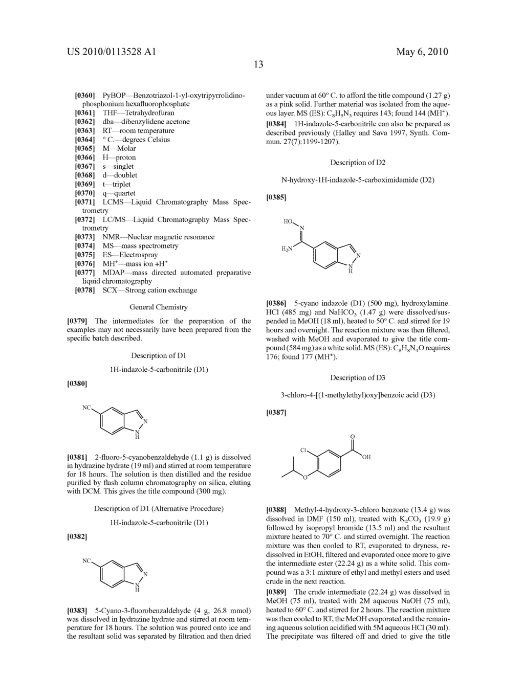 OXADIAZOLE SUBSTITUTED INDAZOLE DERIVATIVES FOR USE AS SPHINGOSINE 1-PHOSPHATE (S1P) AGONISTS - diagram, schematic, and image 14