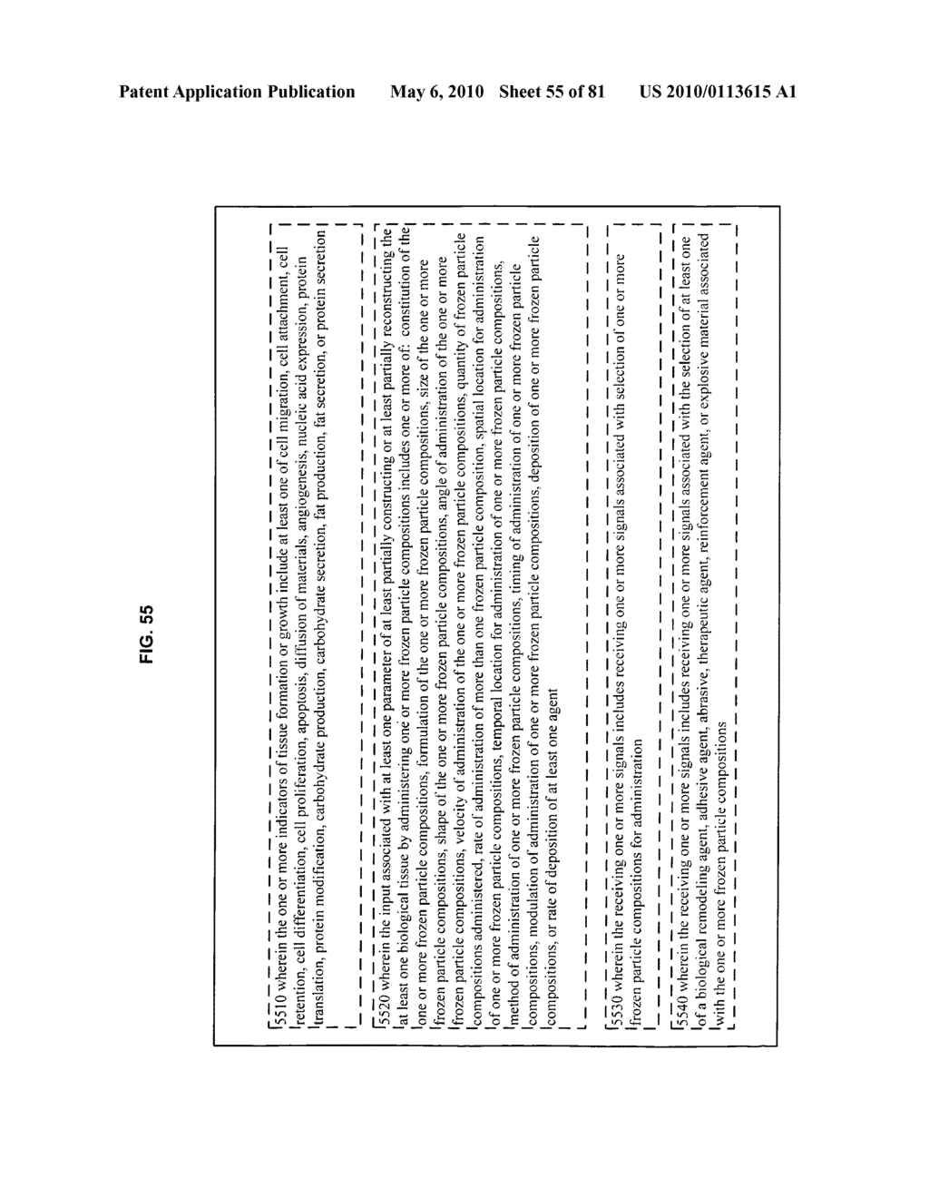 Compositions and methods for delivery of frozen particle adhesives - diagram, schematic, and image 56