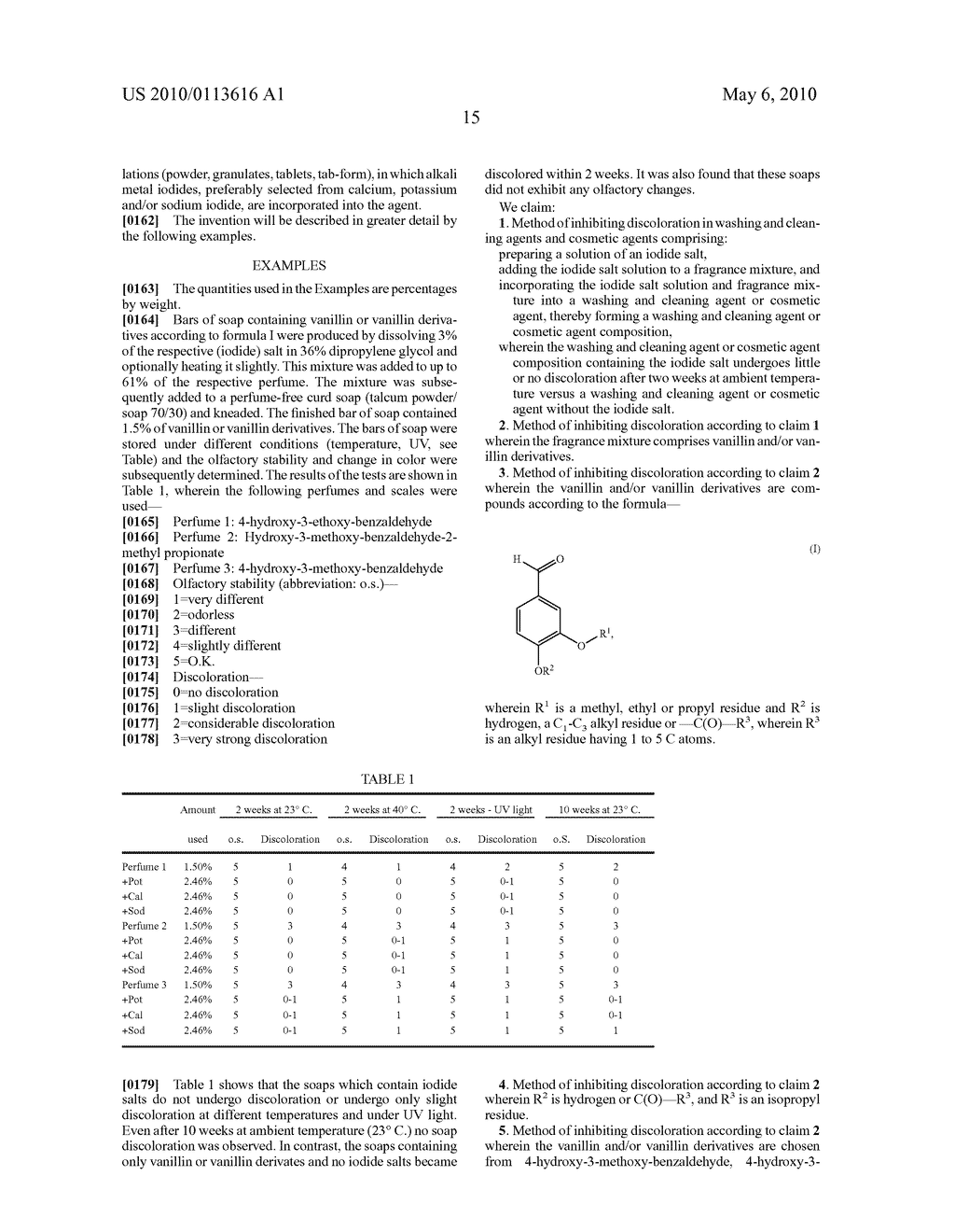 INHIBITION OF DISCOLORATION BY WASHING AND CLEANING AGENTS AND/OR COSMETIC AGENTS - diagram, schematic, and image 16