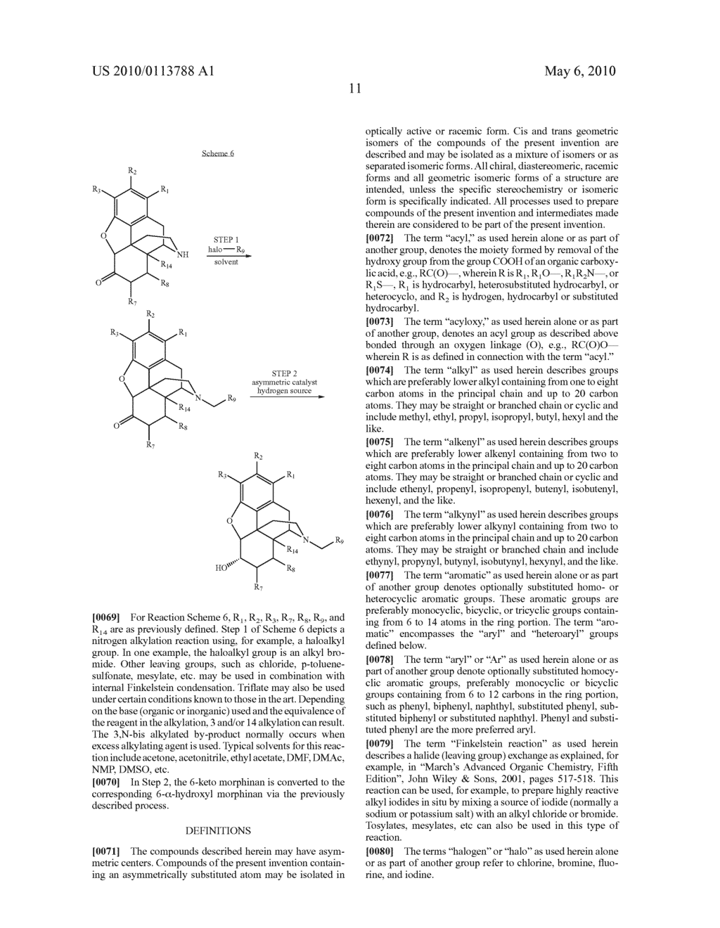 Process for the Preparation of 6-Alpha-Hydroxy-N-Alkylated Opiates - diagram, schematic, and image 12