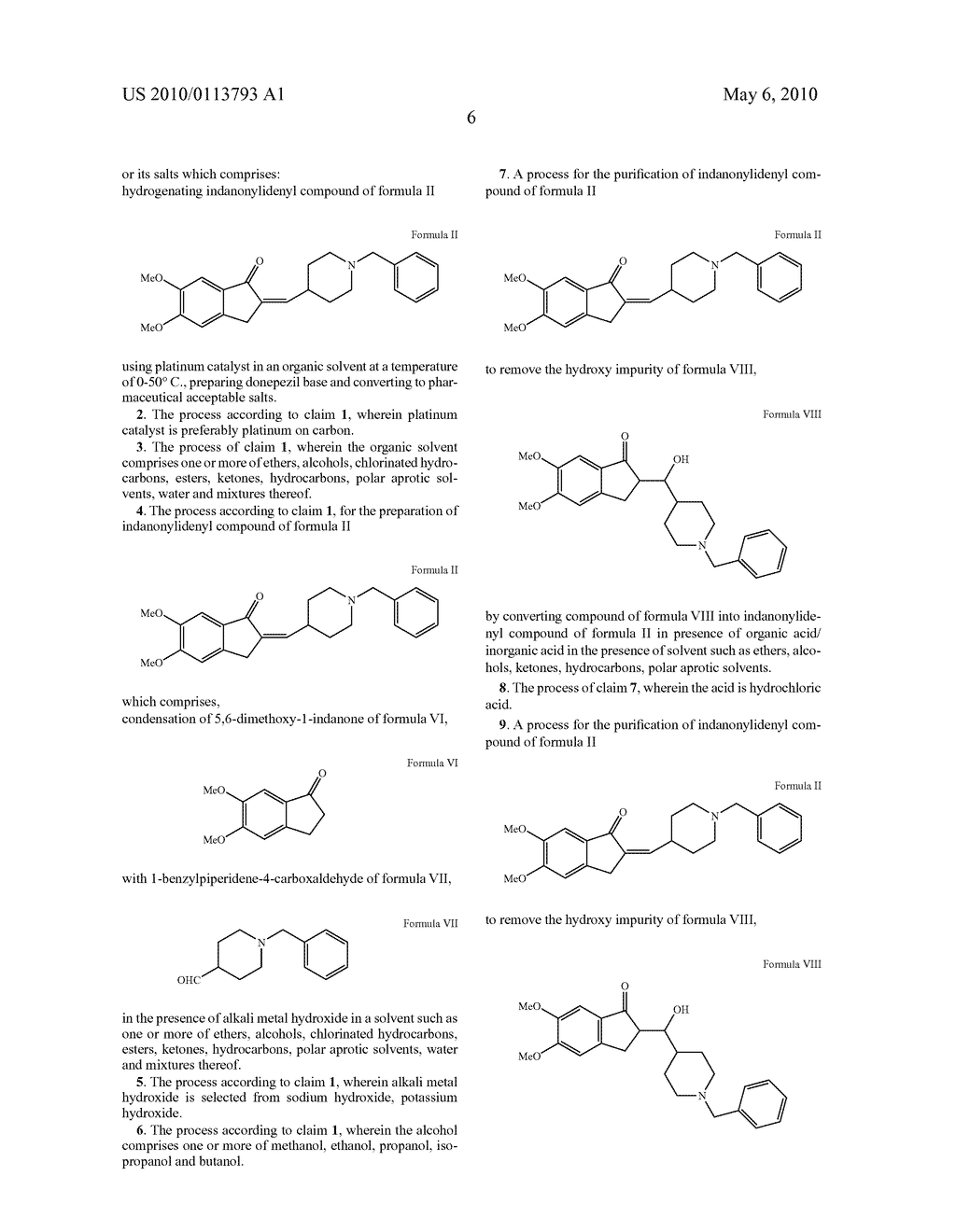 Process for the Preparation of Highly Pure Donepezil - diagram, schematic, and image 07