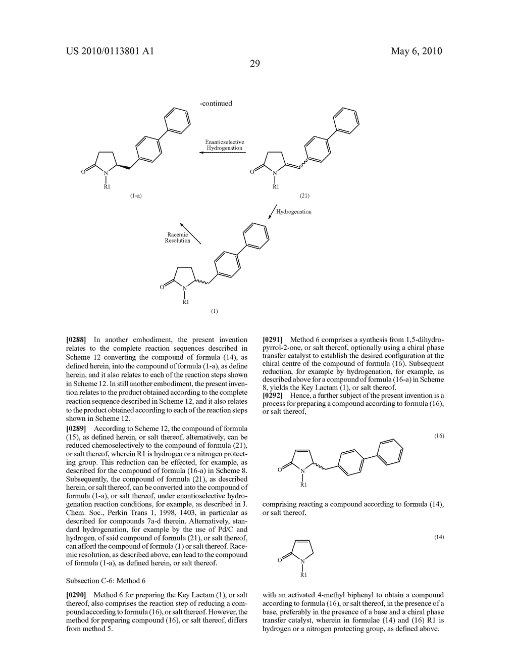 Process for preparing 5-biphenyl-4-amino-2-methyl pentanoic acid - diagram, schematic, and image 42