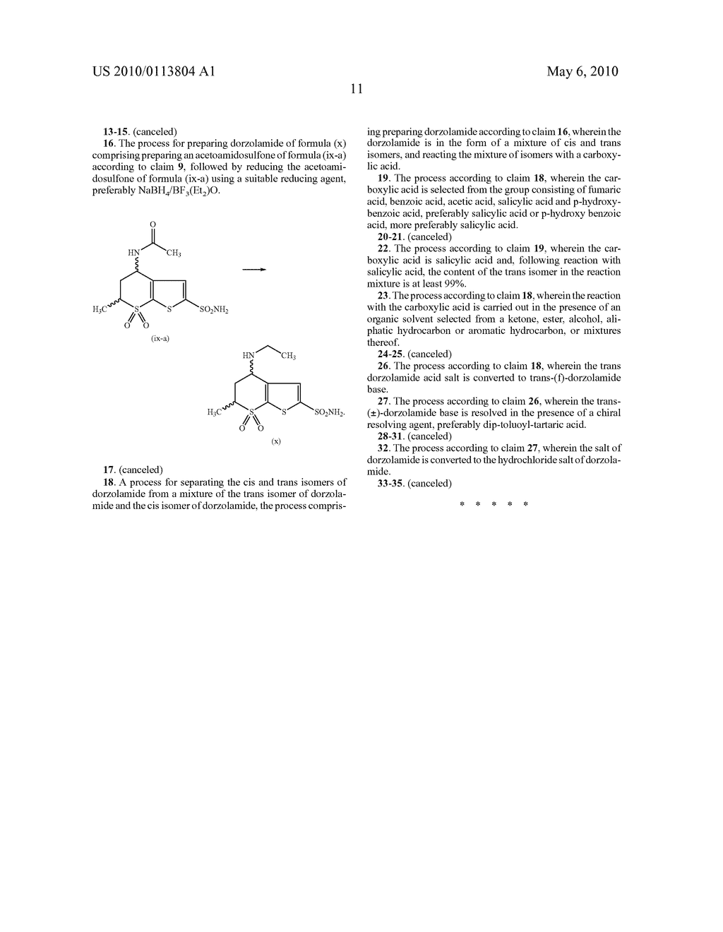 Process for Preparing Dorzolamide - diagram, schematic, and image 12