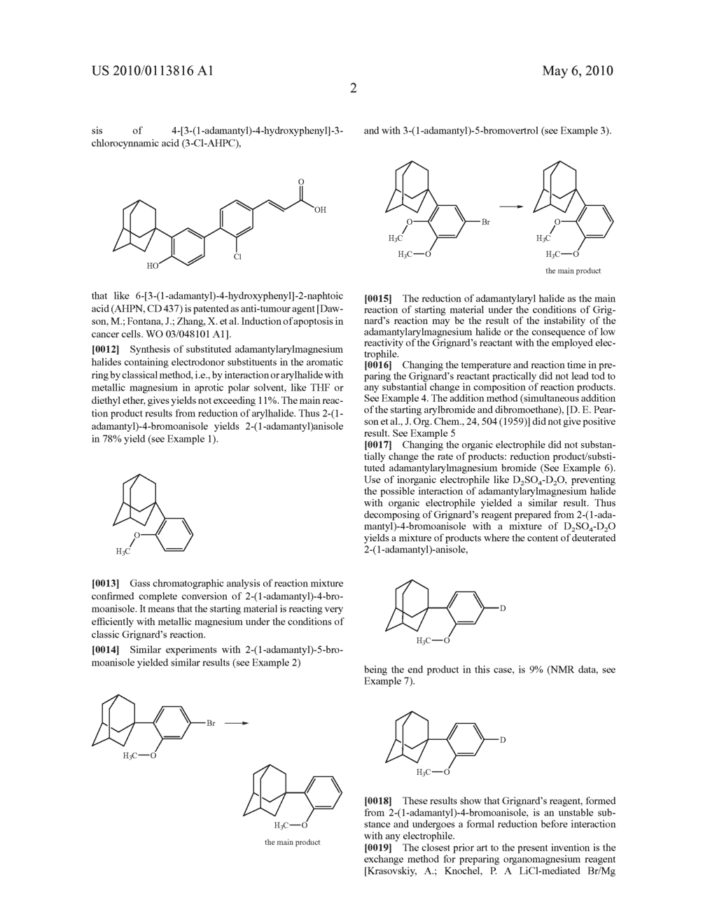 METHOD FOR PREPARTION OF SUBSTITUTED ADAMANTYLARYMAGNESIUM HALIDES - diagram, schematic, and image 03