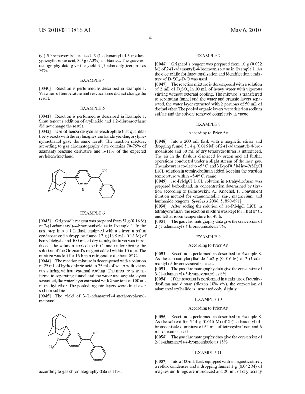 METHOD FOR PREPARTION OF SUBSTITUTED ADAMANTYLARYMAGNESIUM HALIDES - diagram, schematic, and image 05