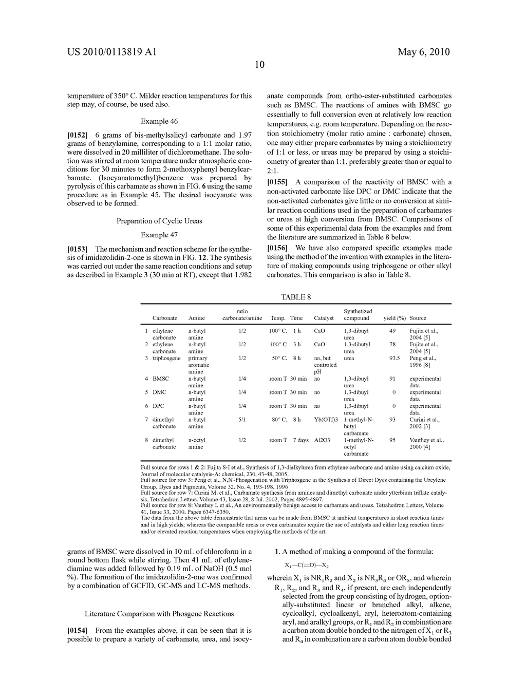 Method for Making Carbamates, Ureas and Isocyanates - diagram, schematic, and image 23