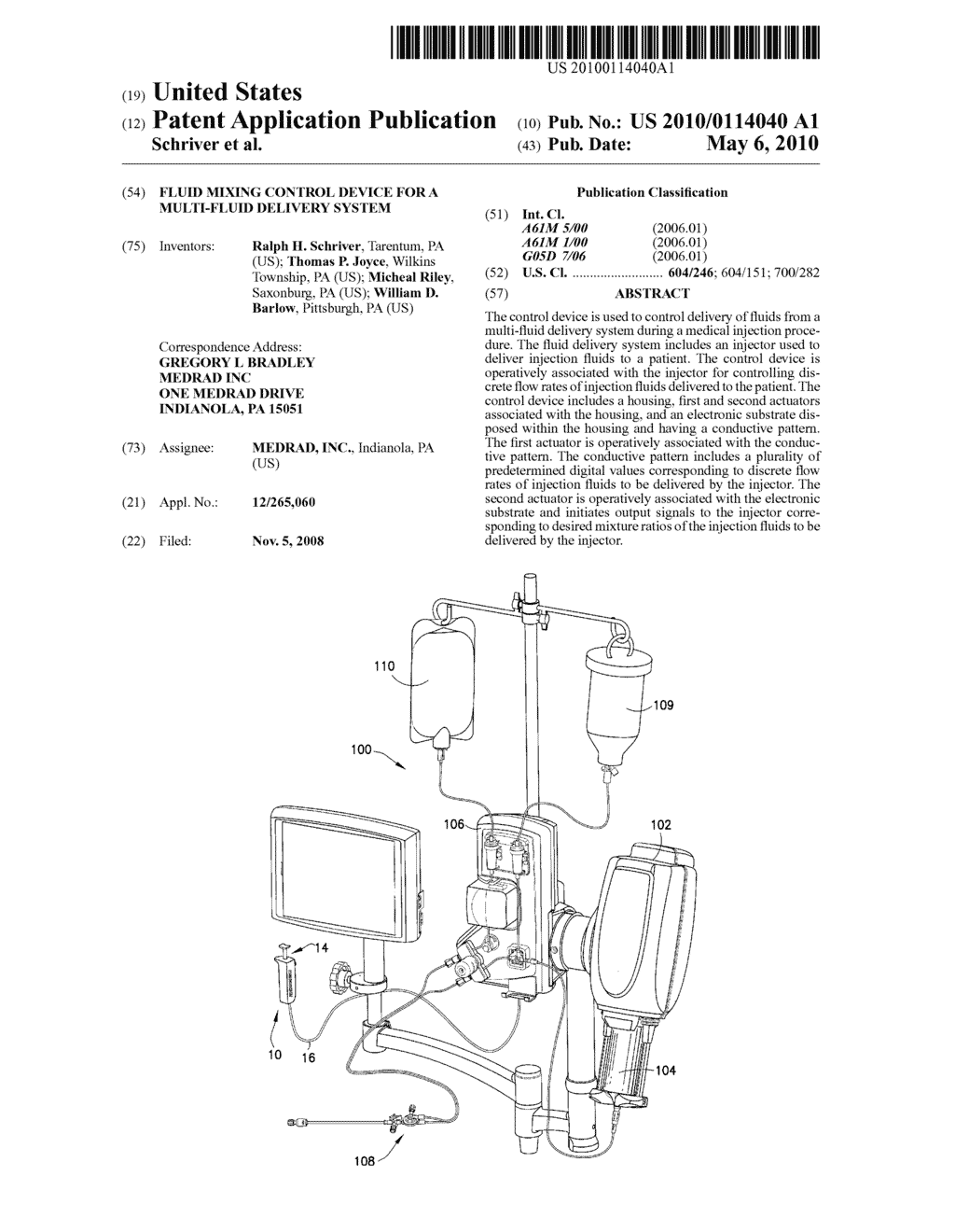 FLUID MIXING CONTROL DEVICE FOR A MULTI-FLUID DELIVERY SYSTEM - diagram, schematic, and image 01