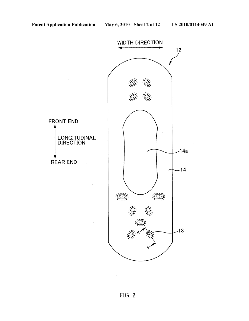 ABSORBENT ARTICLE AND METHOD FOR PRODUCING ABSORBENT ARTICLE - diagram, schematic, and image 03