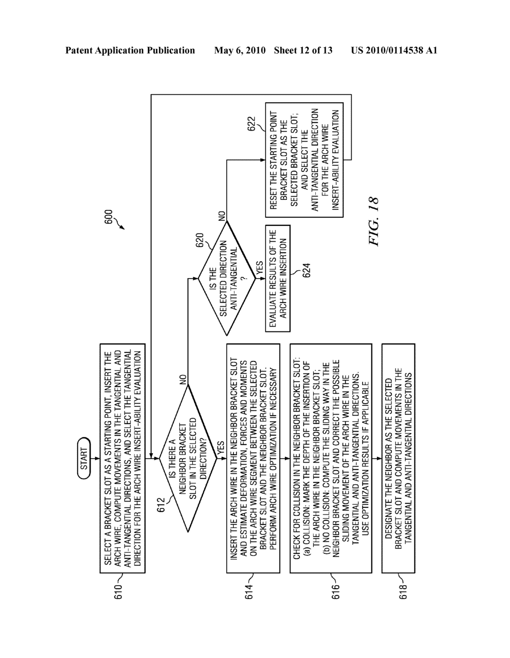 METHOD AND APPARATUS FOR DIGITALLY EVALUATING INSERTION QUALITY OF CUSTOMIZED ORTHODONTIC ARCH WIRE - diagram, schematic, and image 13