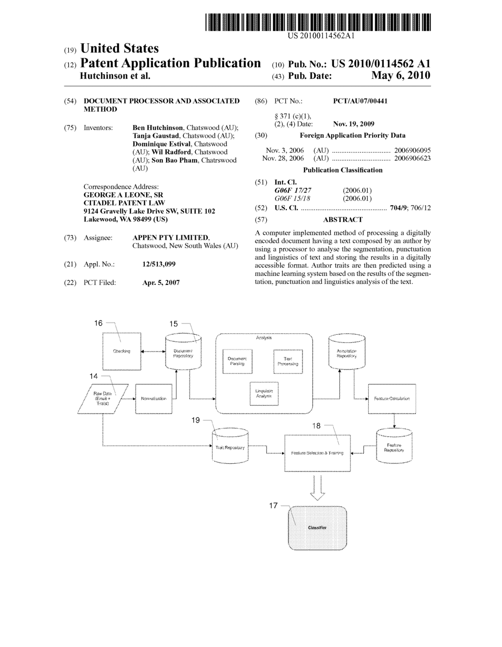 DOCUMENT PROCESSOR AND ASSOCIATED METHOD - diagram, schematic, and image 01