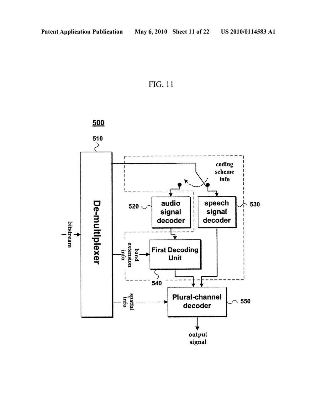 APPARATUS FOR PROCESSING AN AUDIO SIGNAL AND METHOD THEREOF - diagram, schematic, and image 12