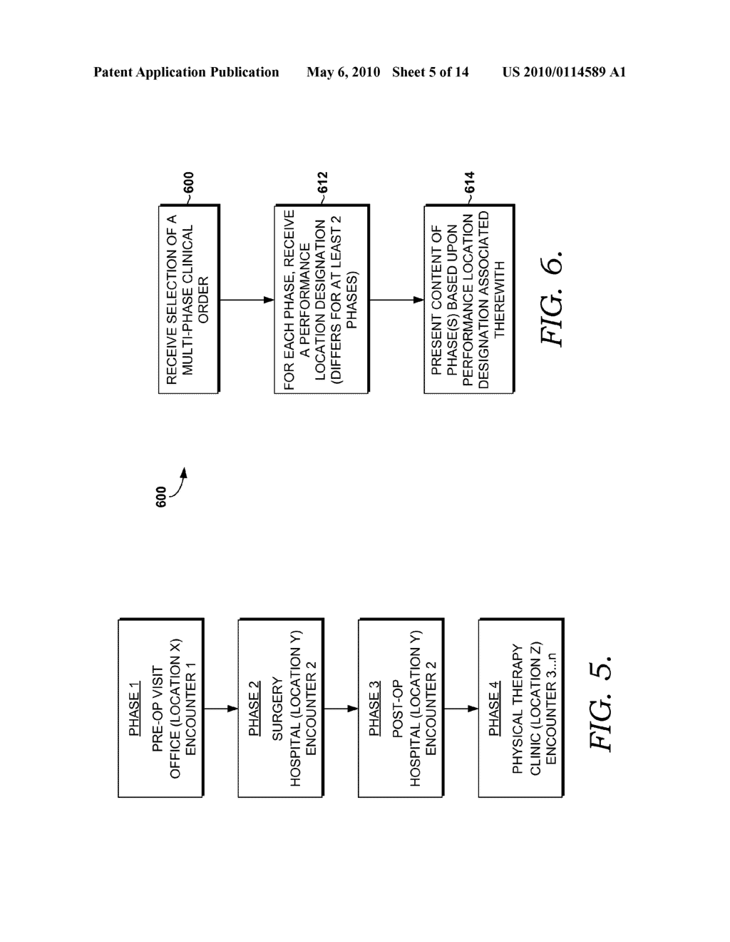 USER INTERFACE FOR PRESENTING CLINICAL ORDER CONTENT BASED UPON DESIGNATED PERFORMANCE LOCATION - diagram, schematic, and image 06