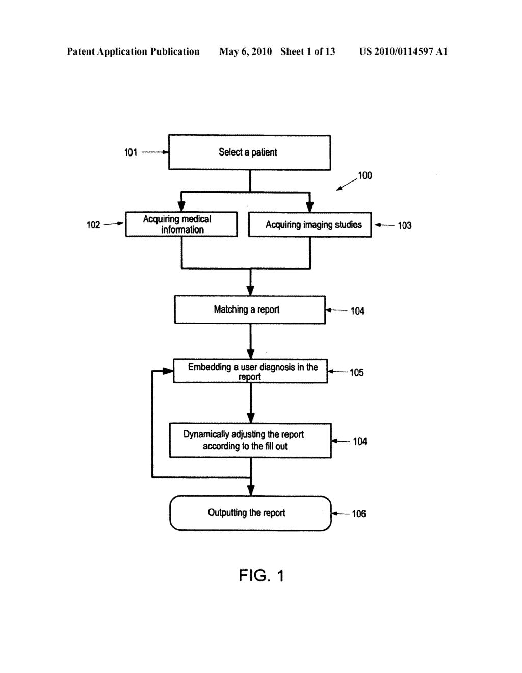 Method and system for medical imaging reporting - diagram, schematic, and image 02