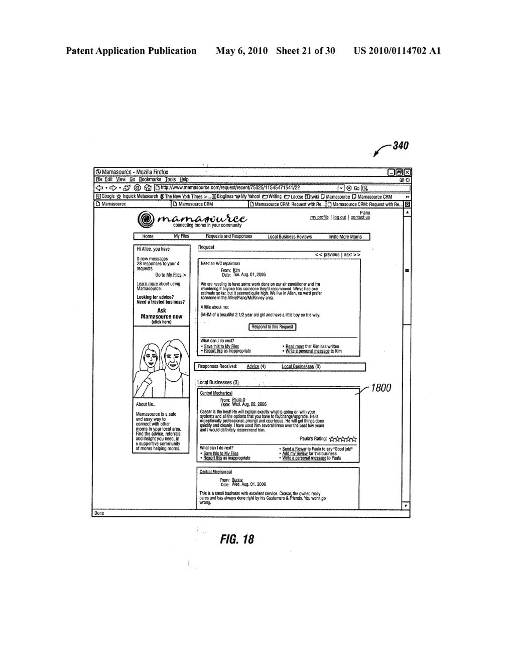 ASK/RESPOND AFFINITY GROUP REFERRAL METHOD AND APPARATUS - diagram, schematic, and image 22