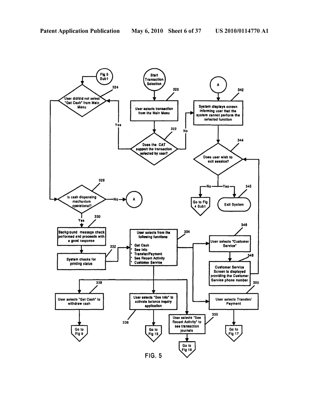Global Method and System For Providing Enhanced Transactional Functionality Through a Customer Terminal - diagram, schematic, and image 07
