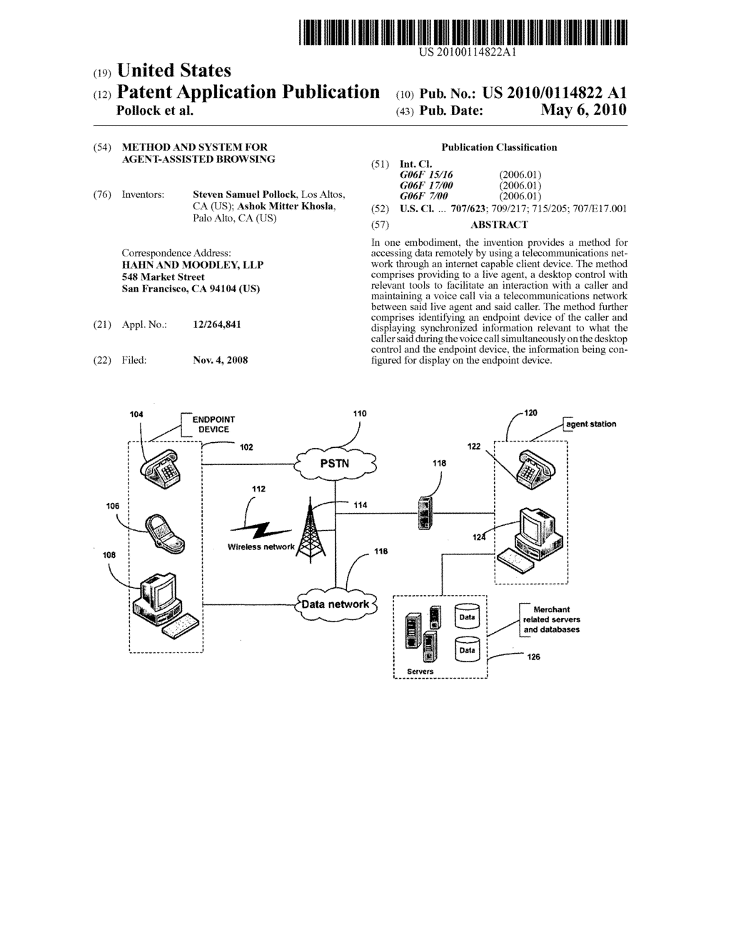 Method and System for Agent-Assisted Browsing - diagram, schematic, and image 01