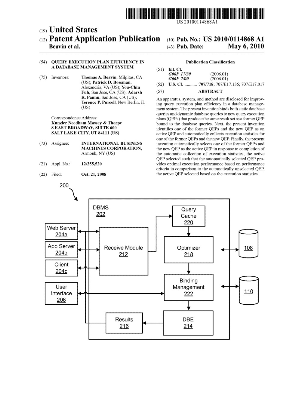 QUERY EXECUTION PLAN EFFICIENCY IN A DATABASE MANAGEMENT SYSTEM - diagram, schematic, and image 01