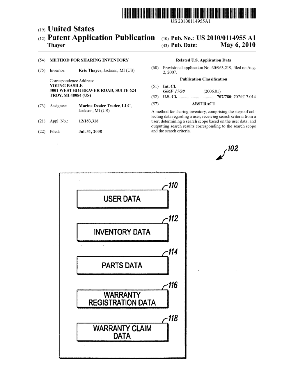 Method For Sharing Inventory - diagram, schematic, and image 01