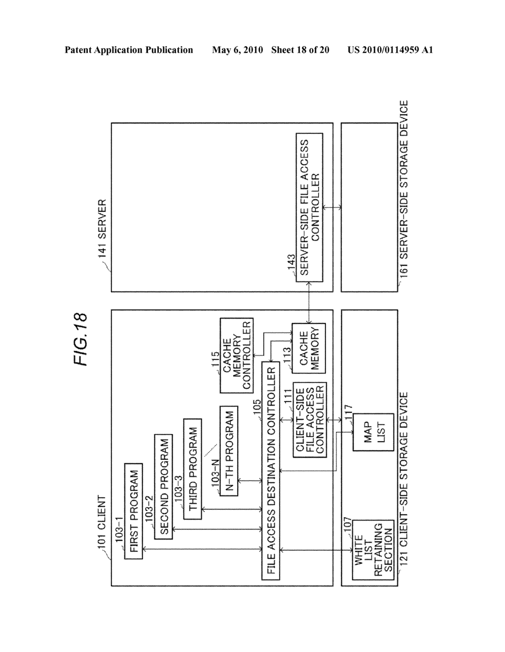 FILE ACCESS DESTINATION CONTROL DEVICE, ITS METHOD, AND ITS COMPUTER PROGRAM PRODUCTS - diagram, schematic, and image 19