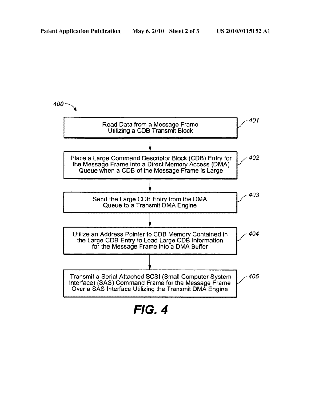 Sending large command descriptor block (CDB)Structures in serial attached SCSI(SAS) controller - diagram, schematic, and image 03