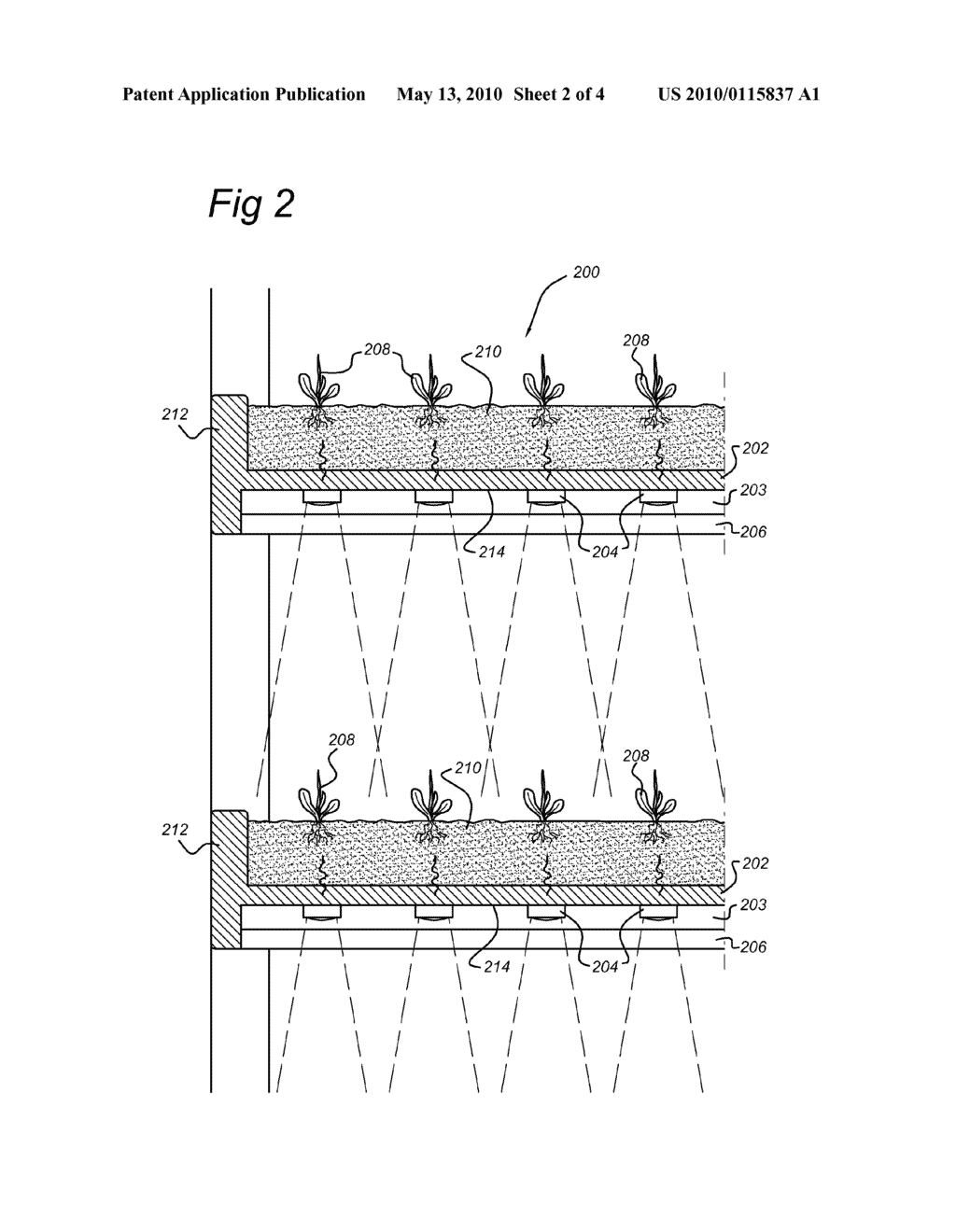 TRAY FOR GROWING ORGANIC MATERIAL AND A NURSERY ASSEMBLY - diagram, schematic, and image 03