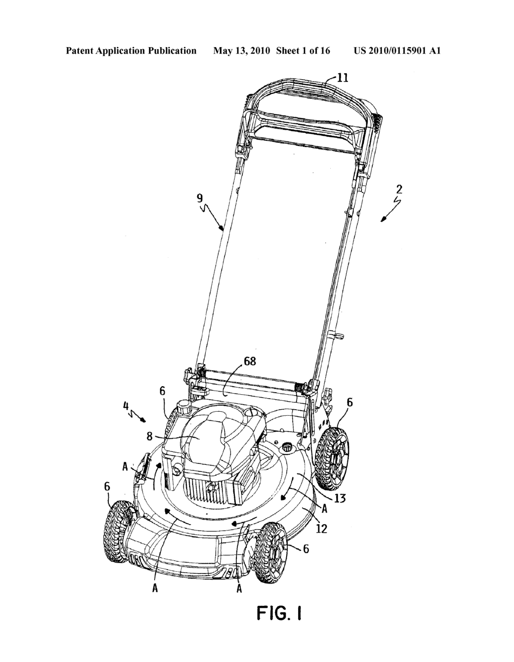 LAWN MOWER HAVING COLLECTING AND MULCHING MODES - diagram, schematic, and image 02