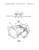 NACELLE FOR TURBOJET JET FITTED WITH A SINGLE DOOR THRUST REVERSER SYSTEM diagram and image