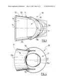 NACELLE FOR TURBOJET JET FITTED WITH A SINGLE DOOR THRUST REVERSER SYSTEM diagram and image