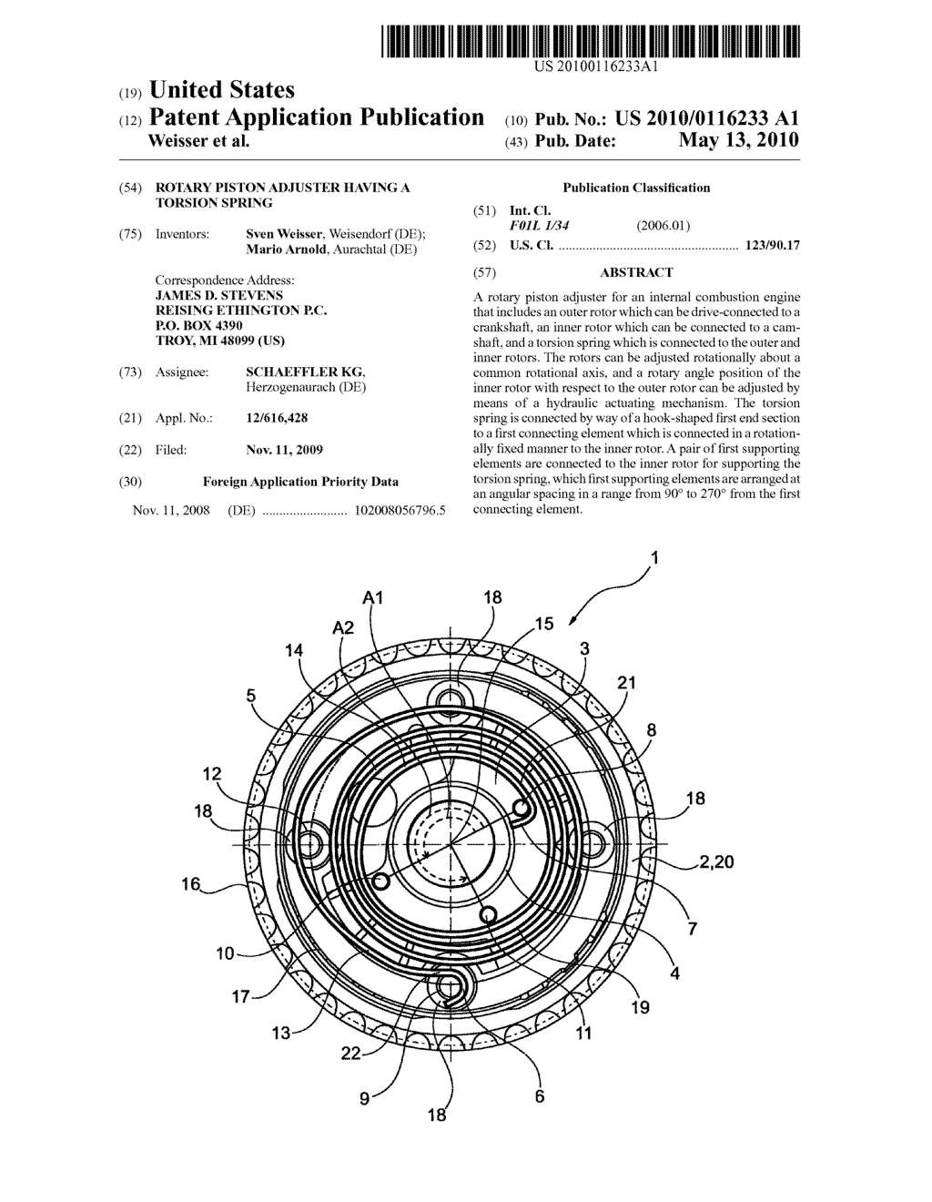 ROTARY PISTON ADJUSTER HAVING A TORSION SPRING - diagram, schematic, and image 01