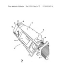 Roots type gear compressor with helical lobes having communication with discharge port diagram and image