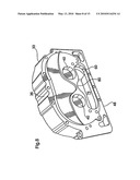 Roots type gear compressor with helical lobes having communication with discharge port diagram and image